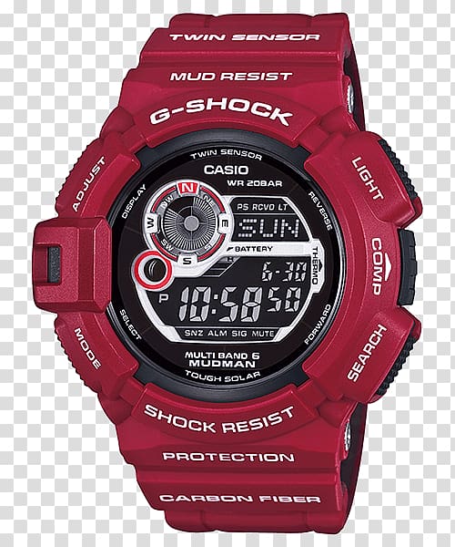 Master of G G-Shock Watch Casio Amazon.com, Man Shocked transparent background PNG clipart