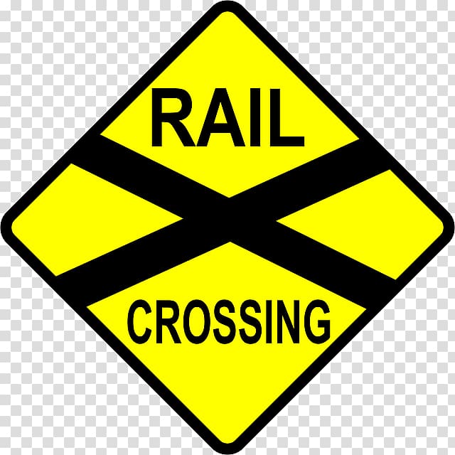 Rail transport Level crossing Train Crossbuck Track, Signs And Symbols transparent background PNG clipart