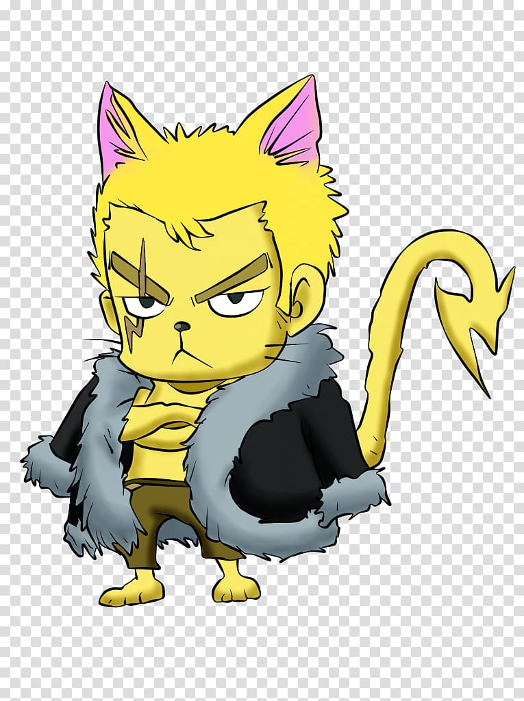 Cat Laxus Dreyar Fairy Tail Natsu Dragneel Abitanti di Edolas, Cat transparent background PNG clipart
