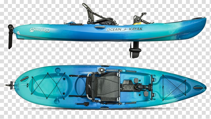 Ocean Kayak Malibu Two Kayak fishing Sea kayak Sit-on-top, Fishing transparent background PNG clipart