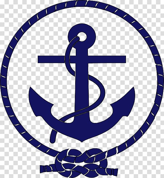 blue anchor logo, Car Bumper sticker Merchant navy Decal, anchor transparent background PNG clipart