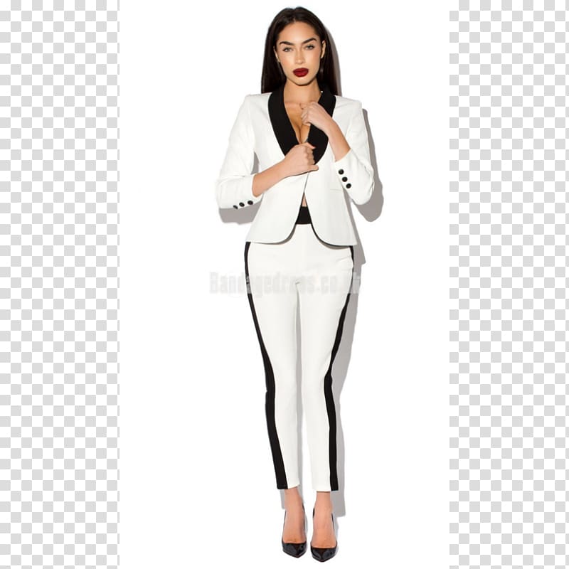 Tuxedo Pant Suits Blazer Double-breasted, lace material transparent background PNG clipart