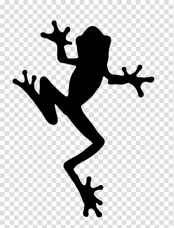 Frog Silhouette , leaping transparent background PNG clipart