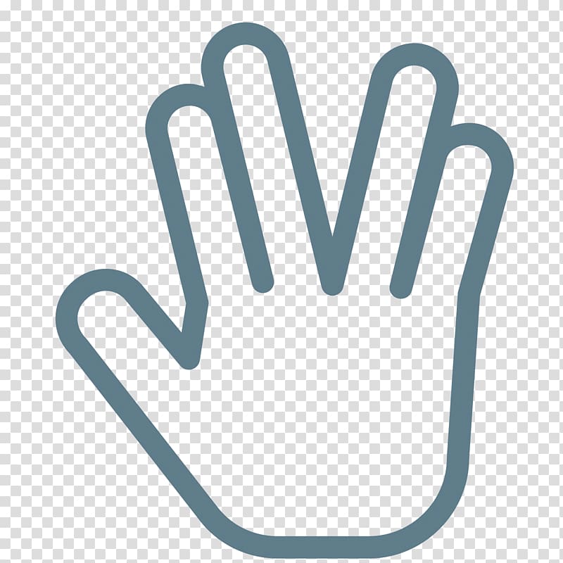 Spock Vulcan salute Computer Icons Star Trek, gesture transparent background PNG clipart