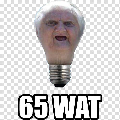 65 wat bulb , Internet meme Internet celebrity Know Your Meme, meme transparent background PNG clipart
