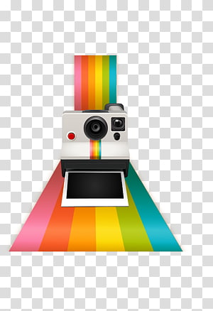 Instant camera Polaroid Corporation, color graphed camera camera transparent background PNG clipart thumbnail