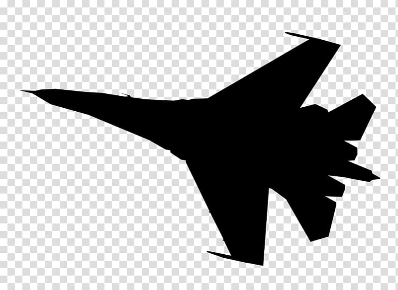 Sukhoi Su-27 McDonnell Douglas F-15 Eagle Sukhoi PAK FA Sukhoi Su-30, plane silhouette figures material transparent background PNG clipart