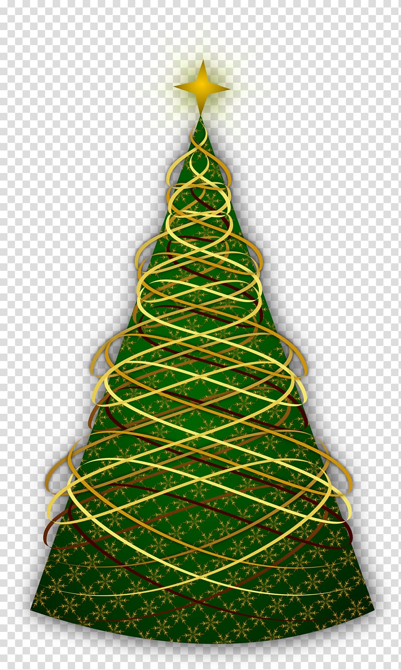 Christmas tree Christmas ornament New Year tree, simple and elegant transparent background PNG clipart