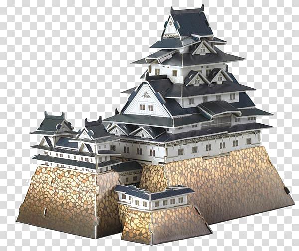 Himeji Castle Puzz 3D Jigsaw puzzle Three-dimensional space, Japan Himeji City transparent background PNG clipart