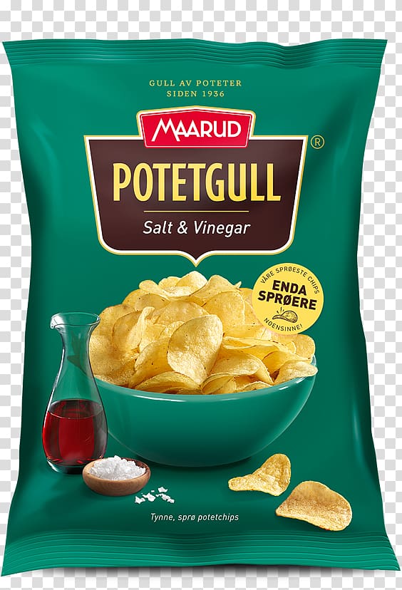 Potato chip Corn flakes Maarud Potetgull Vinegar, onion paprika transparent background PNG clipart