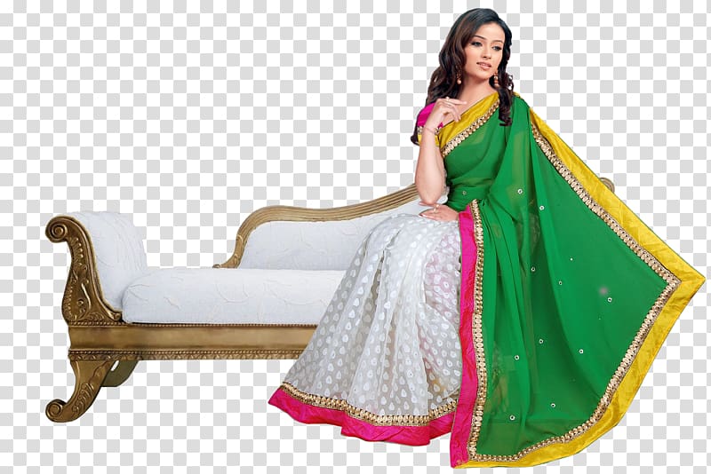 Wedding Saree Png Transparent Image - Transparent Saree Model Png, Png  Download - kindpng