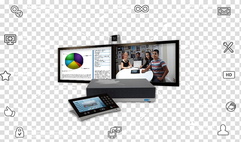 Videotelephony StarLeaf Web conferencing Remote presence Multimedia, Interactive whiteboard transparent background PNG clipart