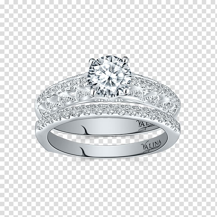 Wedding ring Silver Białe złoto Diamond, white gold ring settings for loose stones transparent background PNG clipart