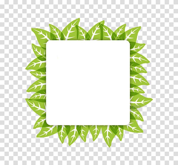 Adobe Illustrator , Green leaves border transparent background PNG clipart