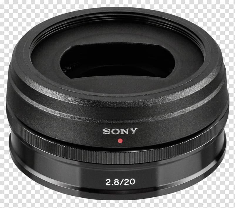 Camera lens Sony E-mount Wide-angle lens Sony E 20mm f/2.8, camera lens transparent background PNG clipart