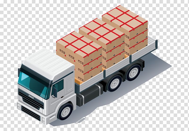 Pickup truck Cargo Semi-trailer truck, load transparent background PNG clipart