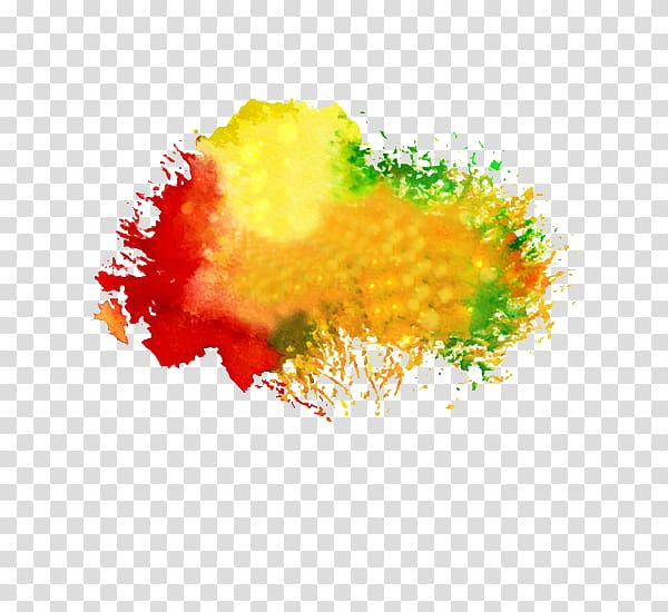 Watercolor painting Drawing Illustration, Colorful ink transparent background PNG clipart