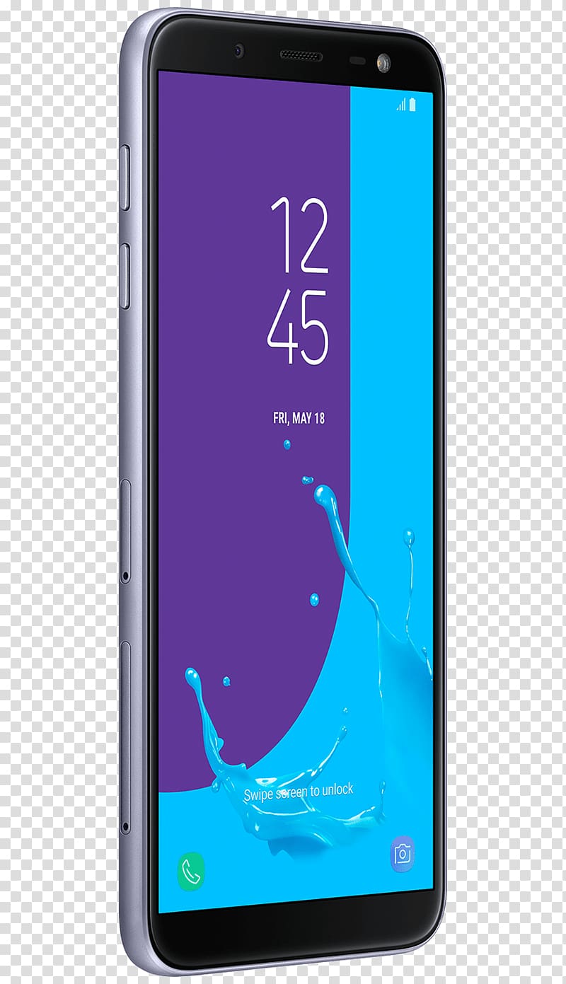 Samsung Galaxy J6 (2018) J600G 3GB/32GB Dual SIM, Purple Samsung Galaxy J6 Duos SM-J600F/DS 3GB/32GB 4G LTE Lavender Smartphone, smartphone transparent background PNG clipart