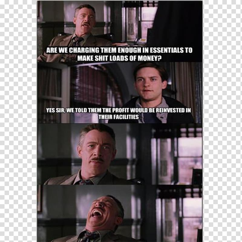 Spider-Man J. Jonah Jameson Ben Parker Venom Meme, spider-man transparent background PNG clipart