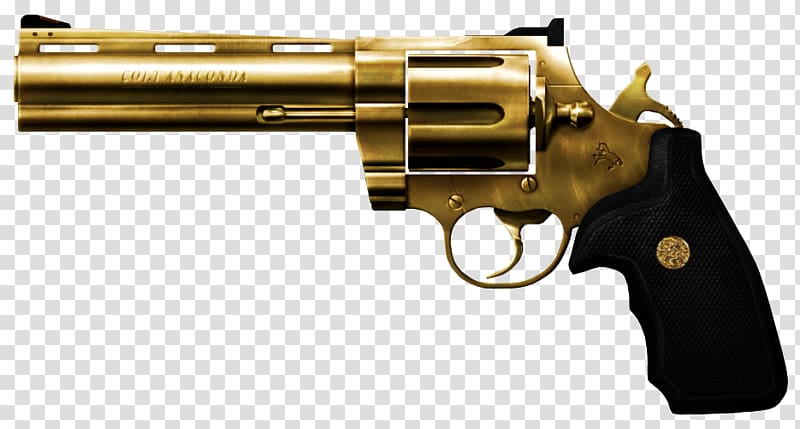 Combat Arms Pistol Weapon Gold, weapon transparent background PNG clipart