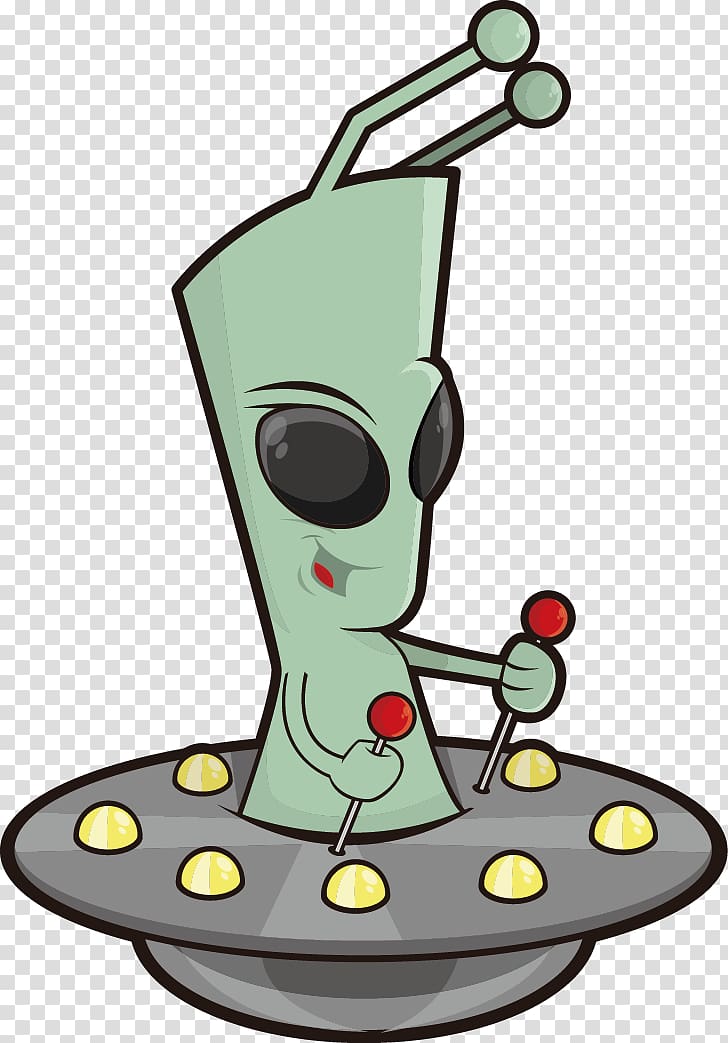alien riding on spaceship , Alien Extraterrestrial intelligence Cartoon, Alien transparent background PNG clipart