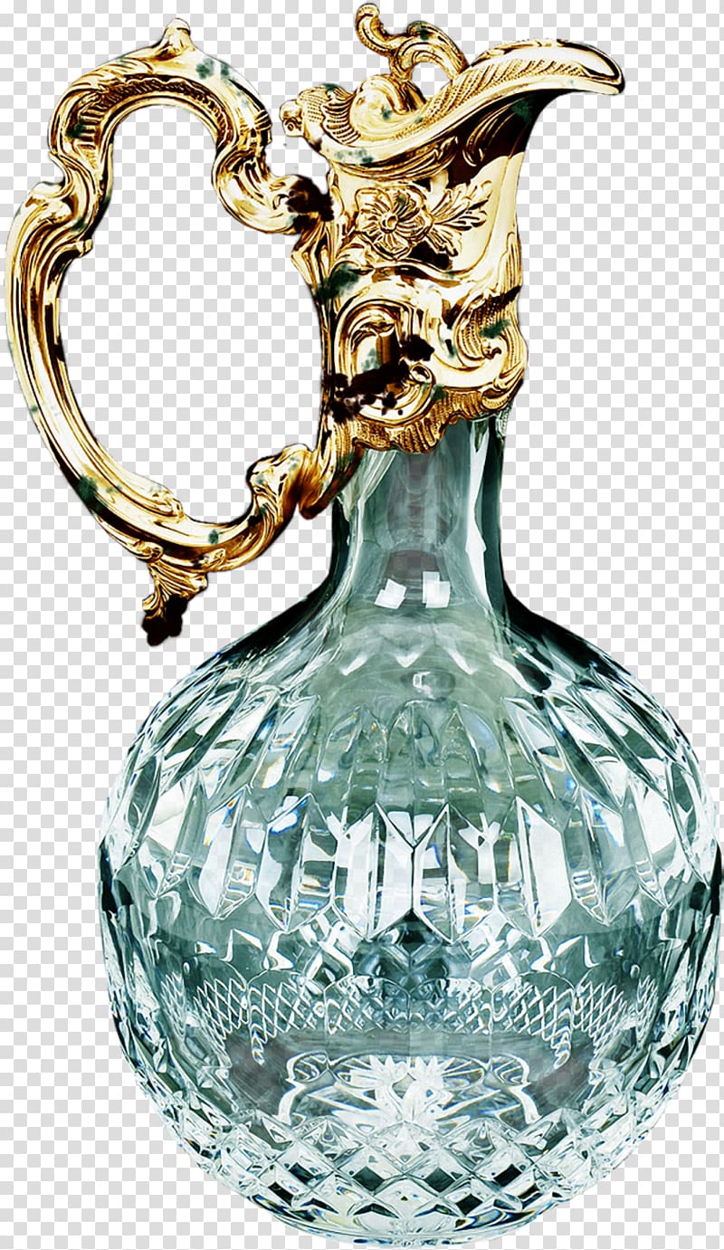 Vase Glass Waterford Crystal Decanter Jug, teal frame transparent background PNG clipart