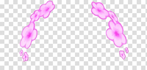 Snapchat filter, Snapchat Filter Pink Flowers transparent background PNG clipart