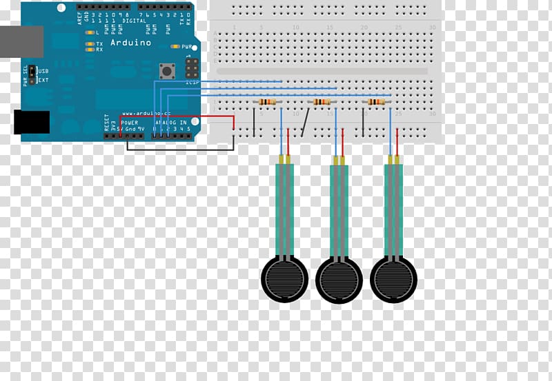 Arduino Electronics resistor Electronic circuit Sensor, Voltage Divider transparent background PNG clipart