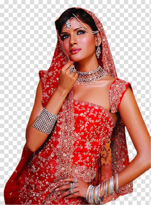 Wedding dress Indian wedding clothes Bride Hindu wedding, bride transparent background PNG clipart