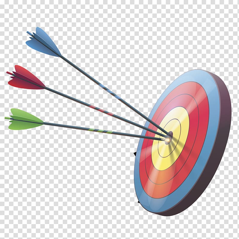 blue, red, and green arrows illsutration, Target archery Arrow Darts, arrows and targets transparent background PNG clipart