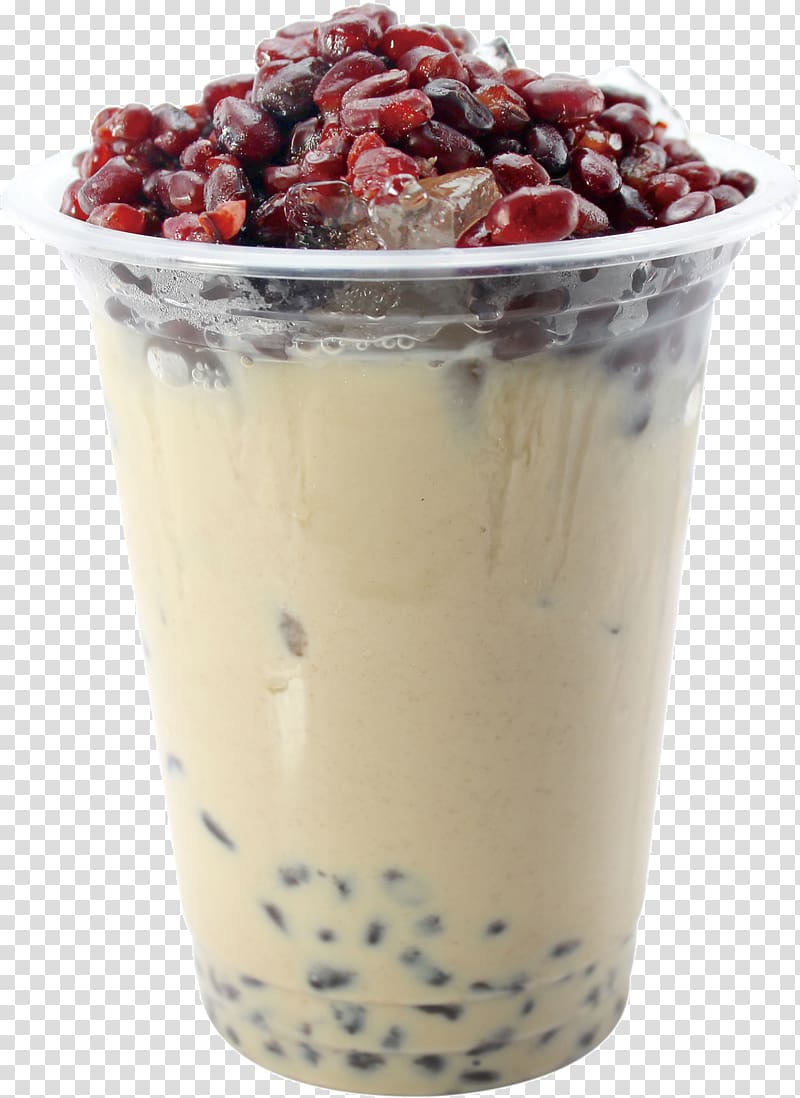 Hong Kong-style milk tea Juice Coffee, Red bean milk car transparent background PNG clipart