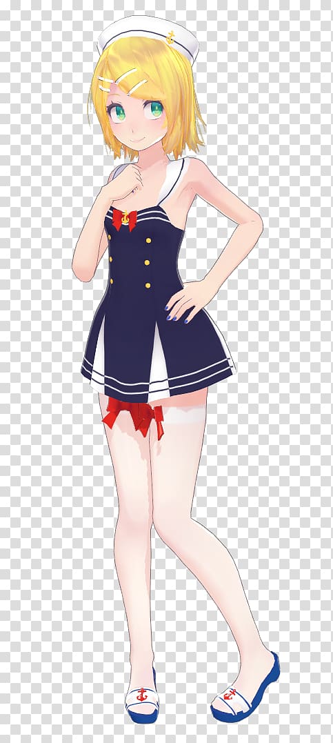 Dress School uniform Sailor suit Megurine Luka Clothing, dress transparent background PNG clipart