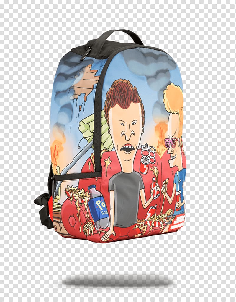 Butt-head Beavis Sprayground Marvel Civil War Backpack Bag, backpack transparent background PNG clipart
