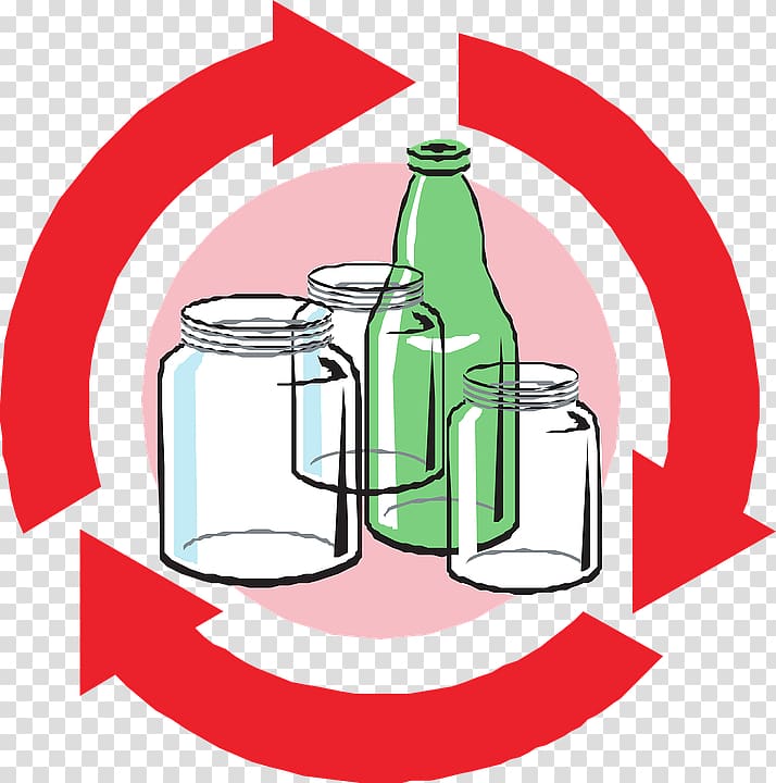 Glass recycling Recycling symbol Glass bottle, glass transparent background PNG clipart