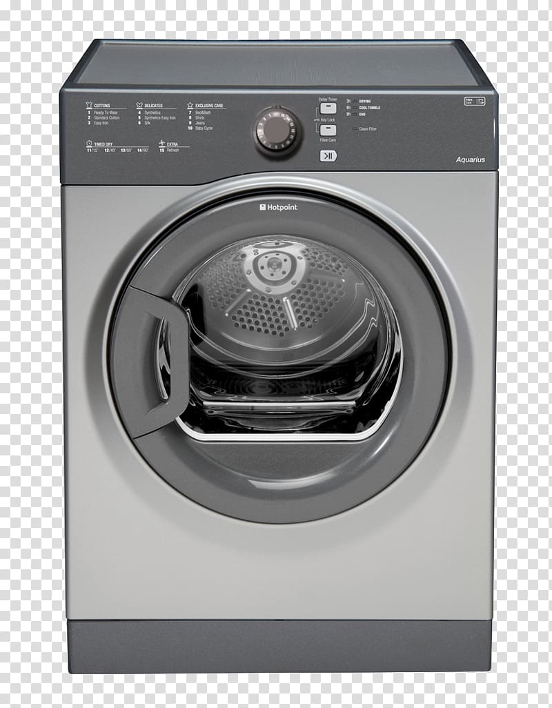 Clothes dryer Hotpoint Siemens WT4HY790GB Heat Pump Condenser Tumble Dryer Display Model Home appliance, others transparent background PNG clipart