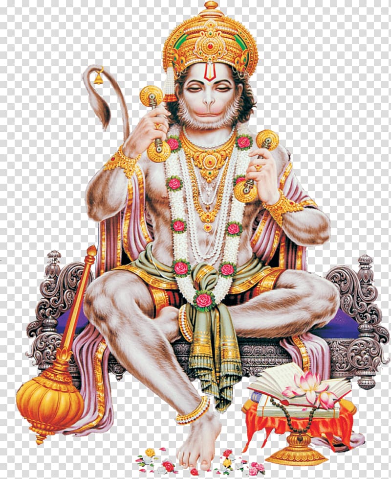 Hanuman illustration, Hanuman Bench transparent background PNG clipart