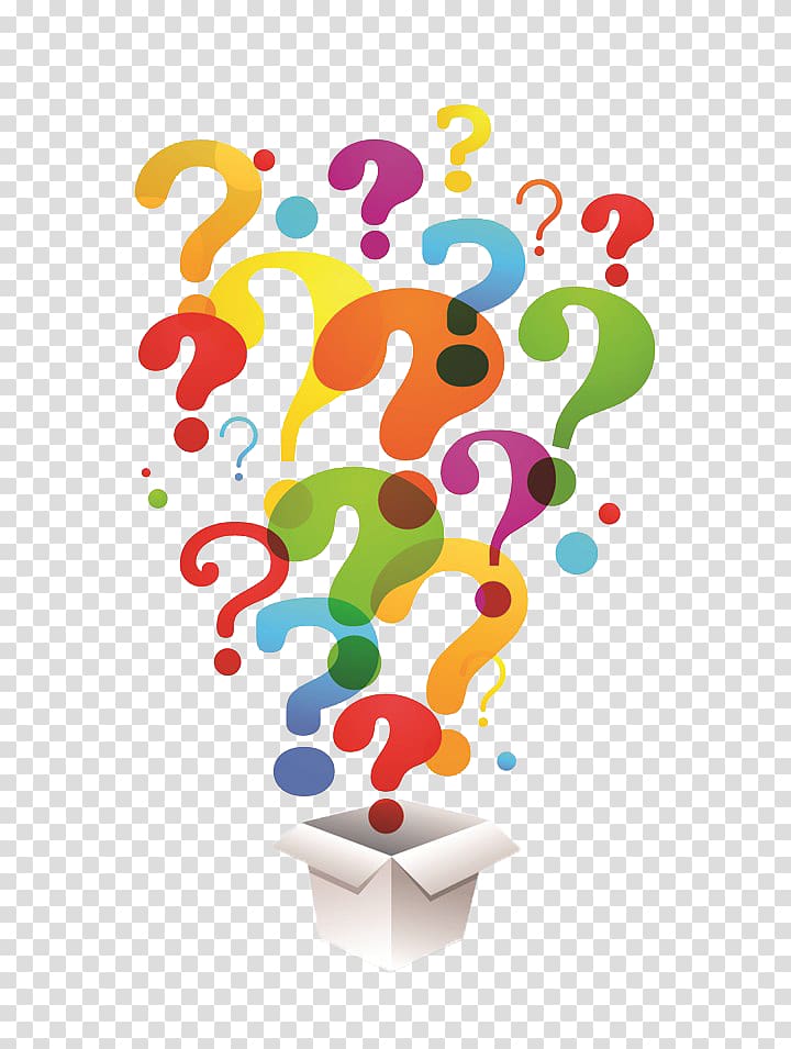 brilliant color question mark transparent background PNG clipart