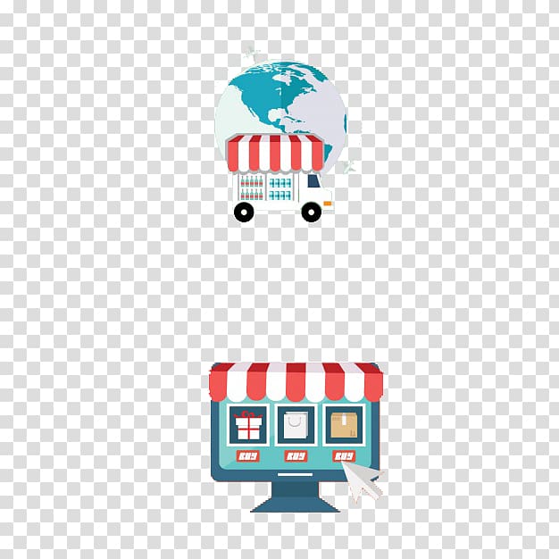 Digital marketing E-commerce Website Business Web banner, Computer Design Flat Earth transparent background PNG clipart