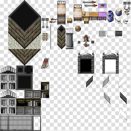 RPG Maker VX Tile-based video game Isometric graphics in video games and pixel art Role-playing video game, sprite transparent background PNG clipart