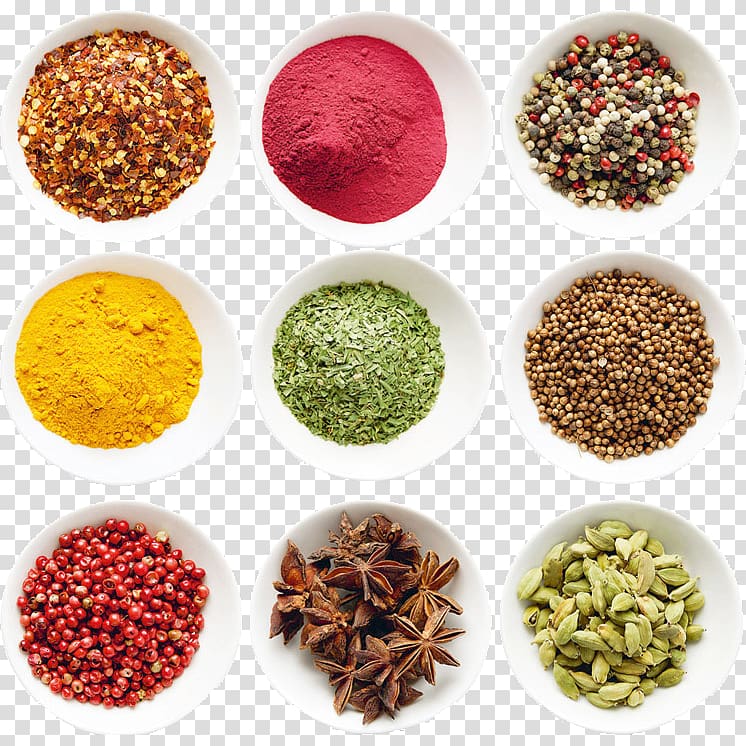 assorted herbs and spices, Allspice Herb Food Spice mix, SPICES transparent background PNG clipart