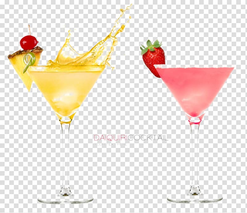 Cocktail Daiquiri Martini Blue Lagoon , Color cocktail drink transparent background PNG clipart