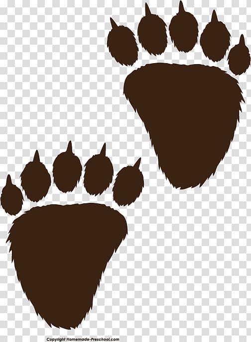 American black bear Polar bear Paw , claw transparent background PNG clipart