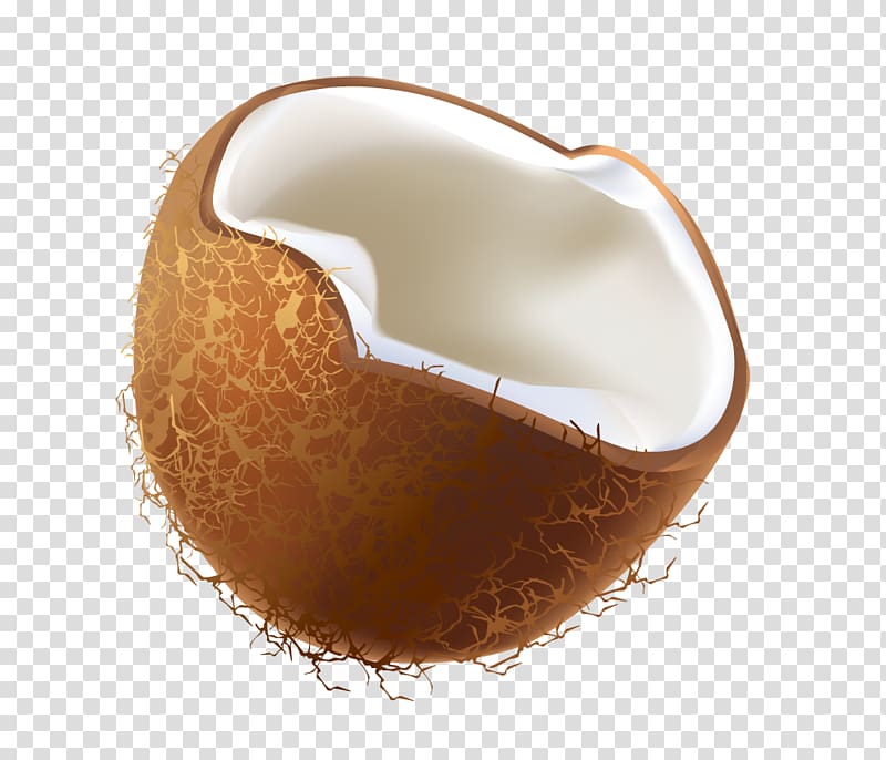 Coconut Hazelnut , Half a coconut transparent background PNG clipart