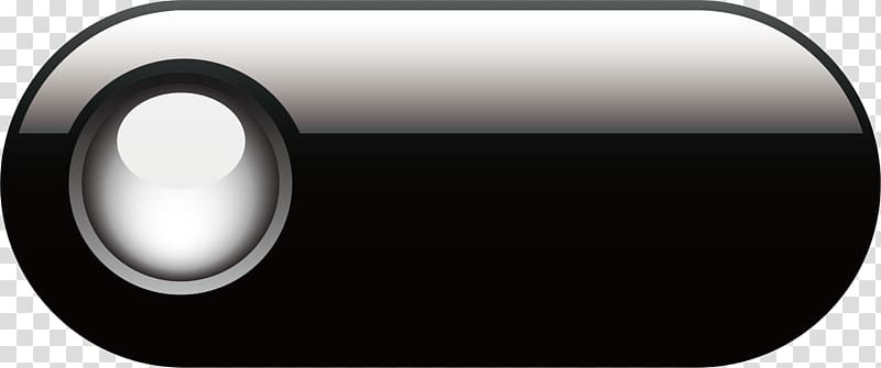 Technology Circle Computer hardware, Black pretty button material transparent background PNG clipart