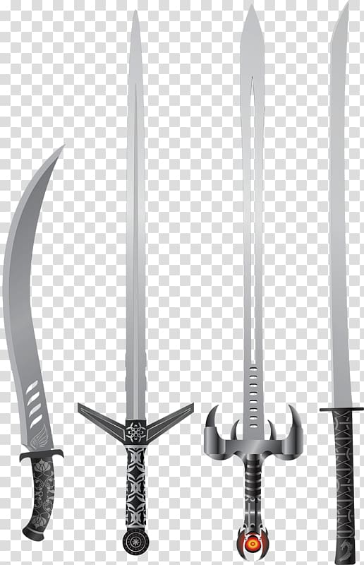 Knife Sabre Weapon Sword, Sword weapon transparent background PNG clipart
