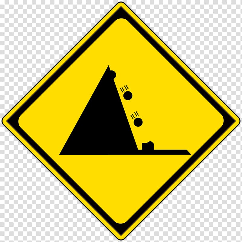 Falling stones may be present road signs., others transparent background PNG clipart