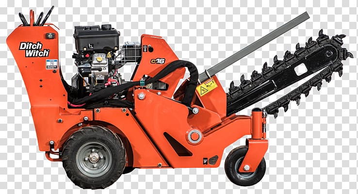Ditch Witch Trencher Heavy Machinery Skid-steer loader, tractor transparent background PNG clipart