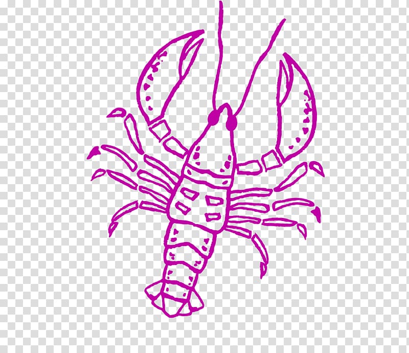Lobster Seafood Caridea Palinurus elephas, painted lobsters transparent background PNG clipart