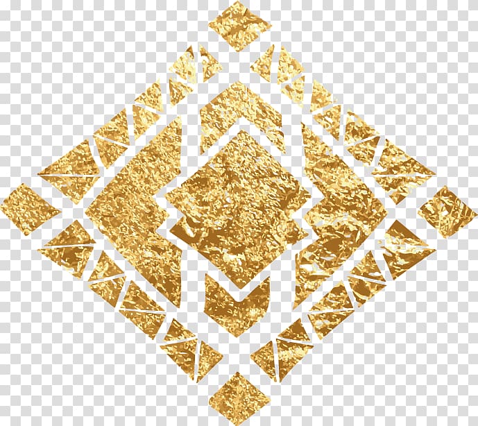 Gold Chemical element Particle Euclidean , decorative golden diamond transparent background PNG clipart
