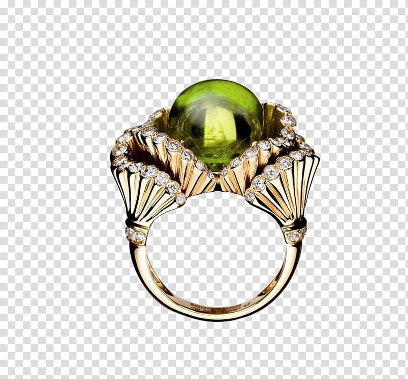Ring Boucheron Gemstone Jewellery Diamond, Emerald Ring transparent background PNG clipart